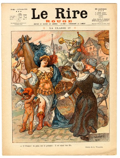 Obálka „“The Red Laughter“, Satirical in Colors od Adolphe Leon Willette