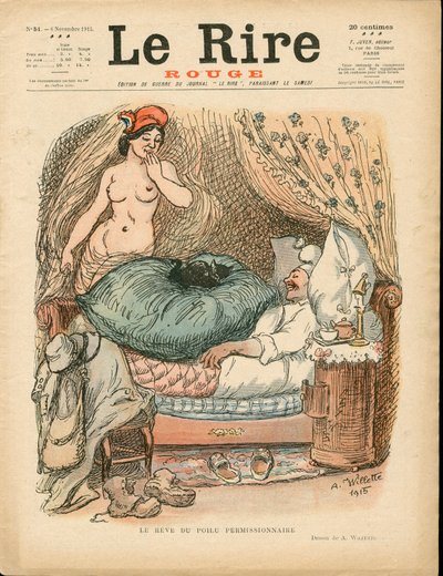 Obálka „“The Red Laughter“, Satirical in Colors od Adolphe Leon Willette