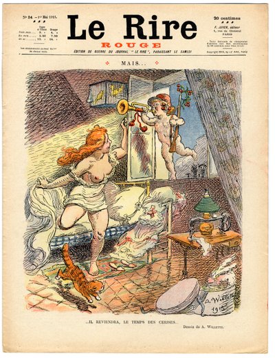 Obálka „“The Red Laughter“, Satirical in Colors od Adolphe Leon Willette