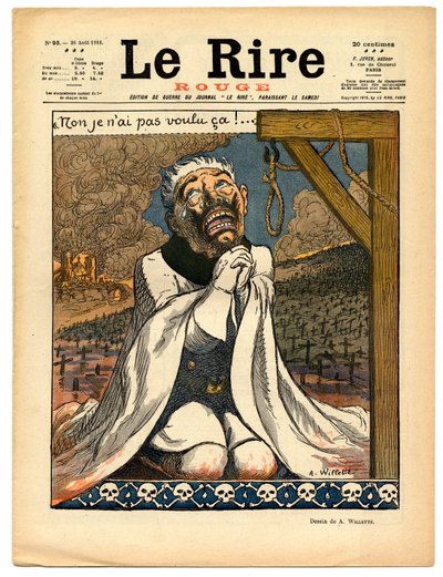 Obálka „“The Red Laughter“, Satirical in Colors od Adolphe Leon Willette