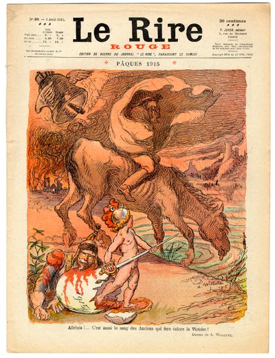 Obálka „“The Red Laughter“, Satirical in Colors od Adolphe Leon Willette