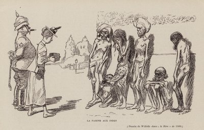 Hladomor v Indii od Adolphe Leon Willette