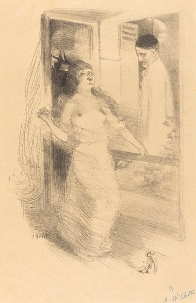 Závěsný klaun (Pierrôt pendu) od Adolphe Leon Willette