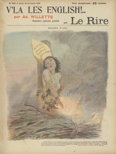 Johanka z Arku, ilustrace pro Le Rire od Adolphe Leon Willette