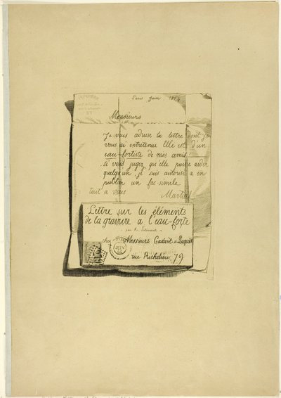 Dopis o prvcích leptu od Adolphe Martial Potemont