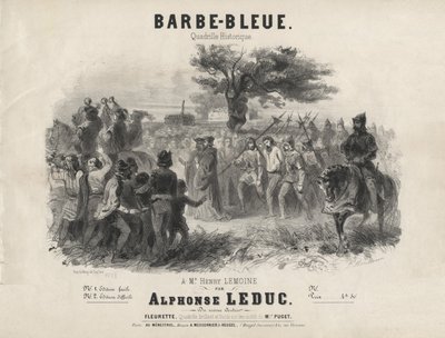 Alphonse Leduc - Modrovous, historická quadrille od Adolphe Mouilleron