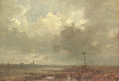 Výhled na řeku v noci od Adolphe Mouilleron