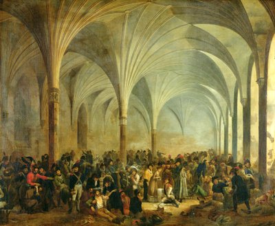 Vojenská nemocnice Francouzů a Rusů v Marienburgu v červnu 1807, 1808 od Adolphe Roehn