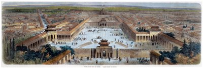„Pohled na město Peking z jihu“, Čína, polovina 19. století od Adolphe Rouargue