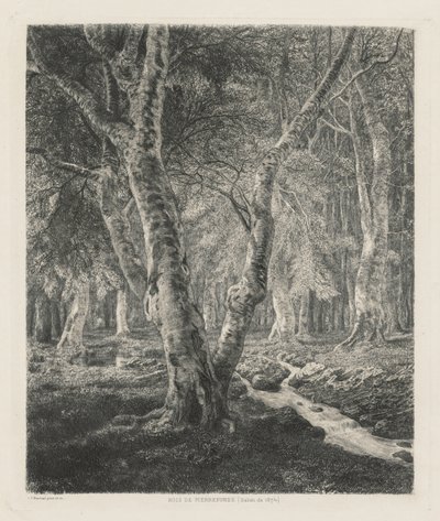 Pierrefonds Woods od Adolphe Théodore Jules Martial Potémont