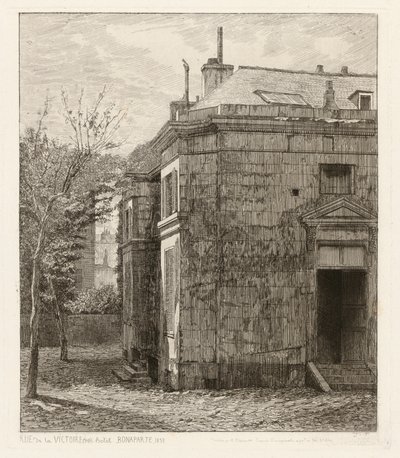 Vítězná ulice (70). Hotel Bonaparte od Adolphe Théodore Jules Martial Potémont
