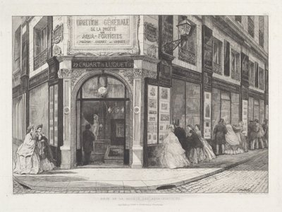 Sídlo Společnosti aquafortistů od Adolphe Théodore Jules Martial Potémont