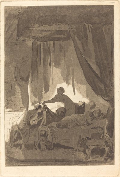 Mona Lisa od Adolphe Théodore Jules Martial Potémont after Jean Honoré Fragonard