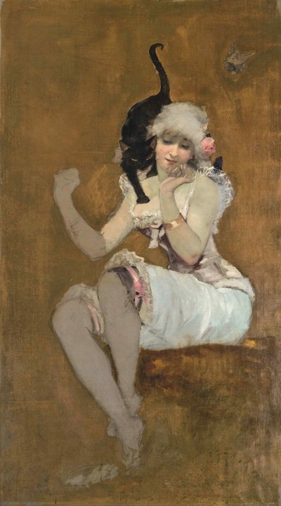 Pár přátel, asi 1881. od Adolphe Willette