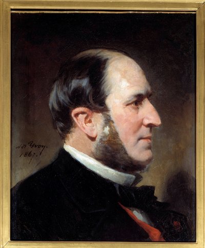 Portrét barona Eugena-Georges Haussmann, prefeta v Paříži (1809-1891) Stál u zrodu velkých renovačních prací města Paříže za Druhého císařství. Obraz Adolphe Yvon (1817-1893). Slunce 1867. 0,45 x 0,35 m Paříž, Musee Carnavalet od Adolphe Yvon
