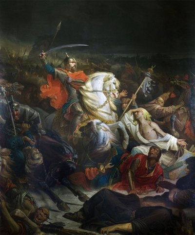 Bitva u Kulikova (1849) od Adolphe Yvon