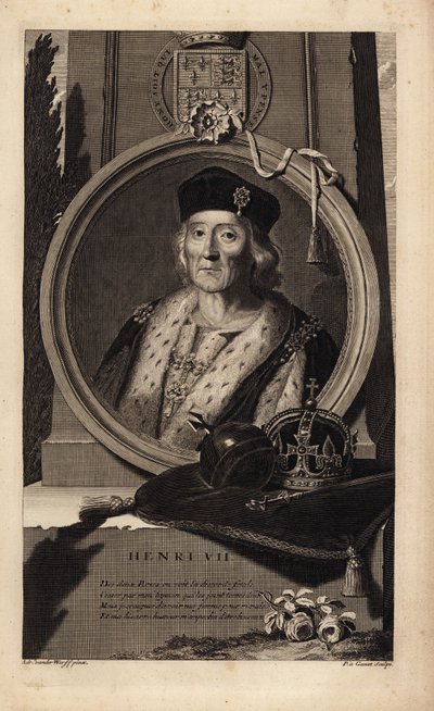 Jindřich VII (1457-1509) (rytina) od Adriaan van der (after) Werff