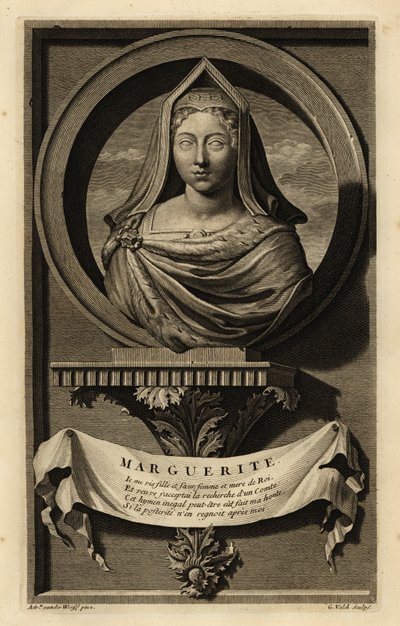 Margaret Tudor (1489-1541) (rytina) od Adriaan van der (after) Werff