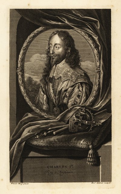 Portrét anglického krále Karla I od Adriaan van der (after) Werff
