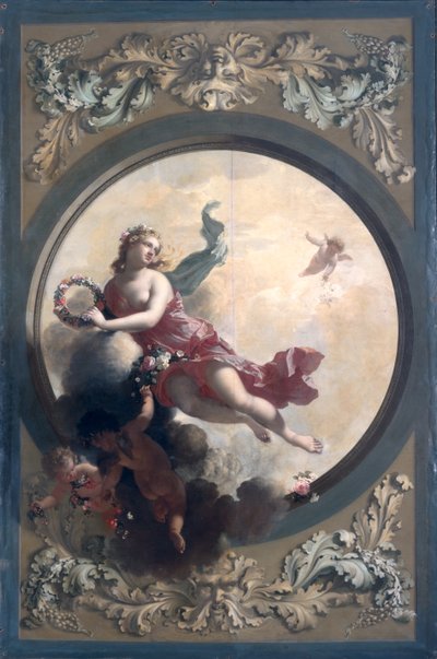 Flora with Flower-Scatter Putti, 1696 od Adriaan van der Werff
