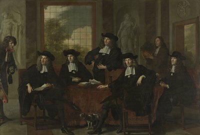 Superintendenti Collegium Medicum v Amsterdamu, 1683 od Adriaen Backer