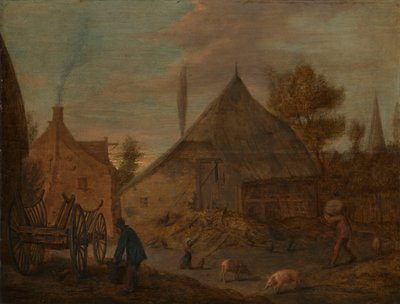 Hospodářský dvůr od Adriaen Brouwer