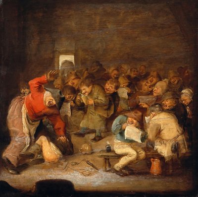 Škola od Adriaen Brouwer