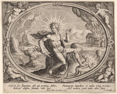 Ignis (oheň) od Adriaen Collaert