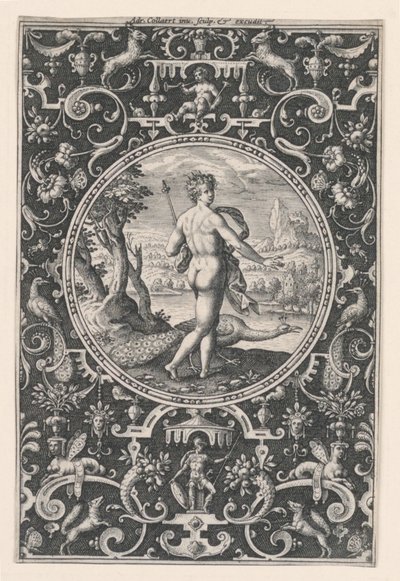 Juno, deska 1, z Soudu v Paříži od Adriaen Collaert