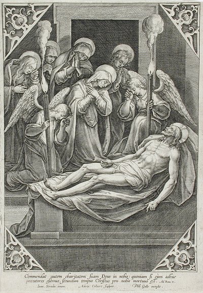 Oplakávání od Adriaen Collaert