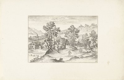 Krajina s turisty Krajiny kolem Antverp (název série) od Adriaen Collaert