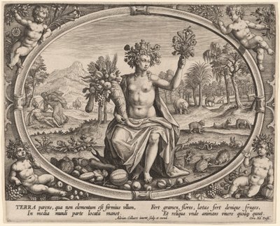 Terra (Země) od Adriaen Collaert