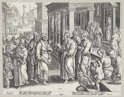 Elymasovo oslepení od Adriaen Collaert