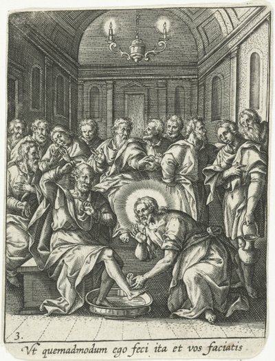 Mytí nohou od Adriaen Collaert