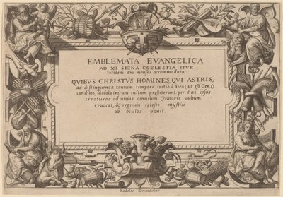 Titulní strana od Adriaen Collaert after Hans Bol