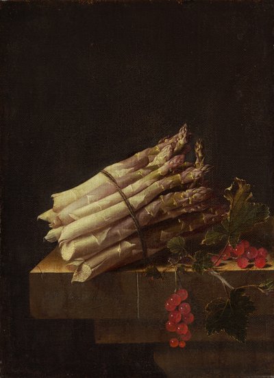 Zátiší s chřestem a červeným rybízem, 1696. od Adrian Coorte