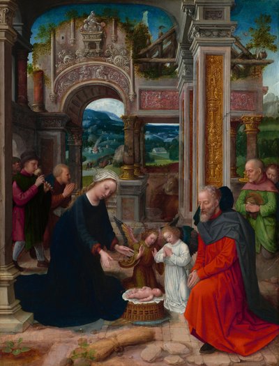 Klanění pastýřů, pravděpodobně 15201540. od Adriaen Isenbrandt