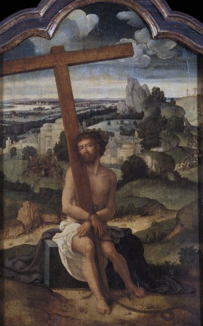 Muž smutku od Adriaen Isenbrandt or Isenbrant
