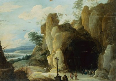 Zbytek na útěku do Egypta (ropa) od Adriaen Isenbrandt or Isenbrant