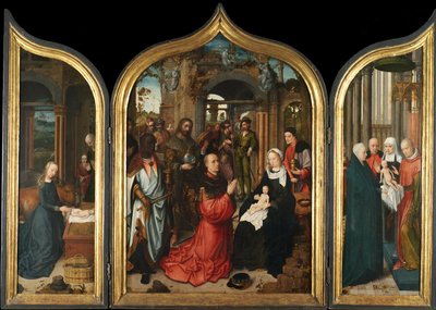Triptych, c.1510-12 (olej na panelu) od Adriaen Isenbrandt or Isenbrant