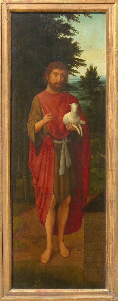 Svatý Jan Křtitel Křídlo triptychu, 30. léta 16. století. od Adriaen Isenbrant