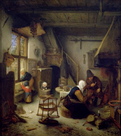 Rolnická rodina doma, 1661 od Adriaen Jansz. van Ostade