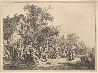 Tanec pod mříží, 1610-85. od Adriaen Jansz. van Ostade