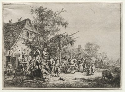 Festival pod mříží. od Adriaen Jansz. van Ostade