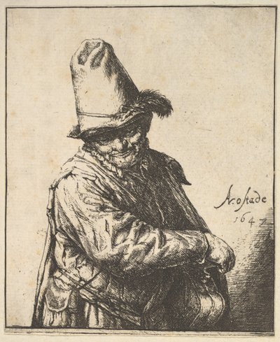 Hurdy Gurdy Man, 1647. od Adriaen Jansz. van Ostade