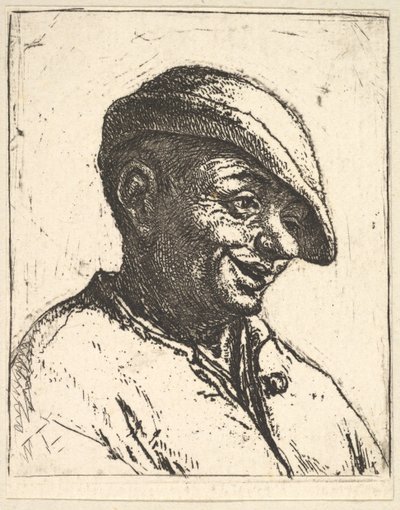 Smějící se rolník, 1610-85. od Adriaen Jansz. van Ostade