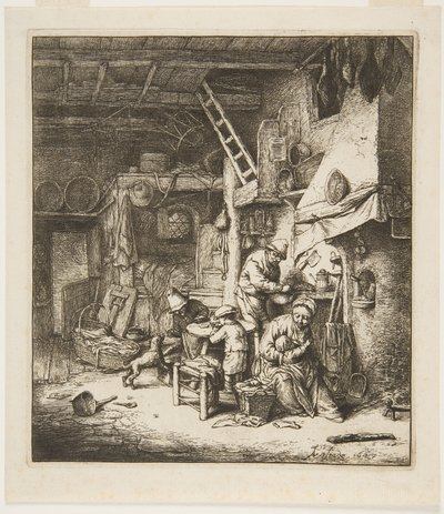Rolnická rodina od Adriaen Jansz. van Ostade