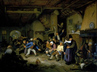 Sedláci tančící v krčmě od Adriaen Jansz. van Ostade