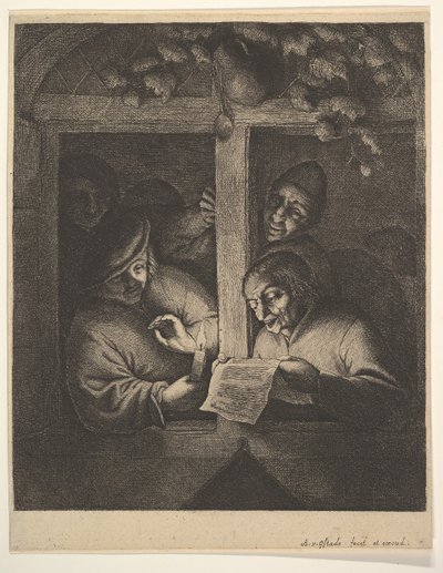 Zpěváci u okna, 1610-85. od Adriaen Jansz. van Ostade