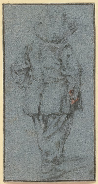 Stojící chlapec zezadu od Adriaen Jansz. van Ostade